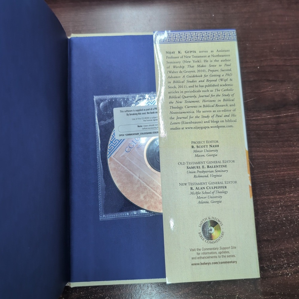 Colossians Smyth & Helwys Bible Commentary Nijay K Gupta Hardcover with CD-ROM - Picture 3 of 4